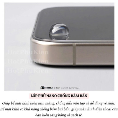 Kính Cường Lực HODA CORNING Siêu Mỏng 0.33mm – Bảo Vệ Toàn Diện Cho iPhone 12 13 14 15 16 Series Pro Pro Max Plus - Hàng nhập khẩu