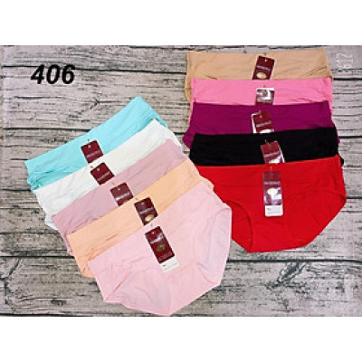 Combo 5 Quần Lót Nữ Thun Lạnh Trơn Thịnh Phát 406, 407, 408, 409 – Mát Lạnh, Co Giãn 4 Chiều