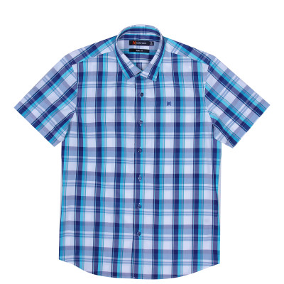 Áo sơ mi nam tay ngắn form slim fit vạt bầu Khatoco A1MN468S1-CNCR224-2411-N