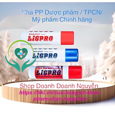 Combo 3 chai xịt Ligpro ( nóng, lạnh, xoa bóp), chai 200ml. Giảm nhanh các cơn đau mỏi, cổ vai gáy, cơ xương khớp