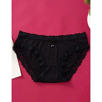 Quần lót nữ thun gân tăm  cotton Vicci QV.45  cạp viền ren  mềm mịn, co giãn 4 chiều