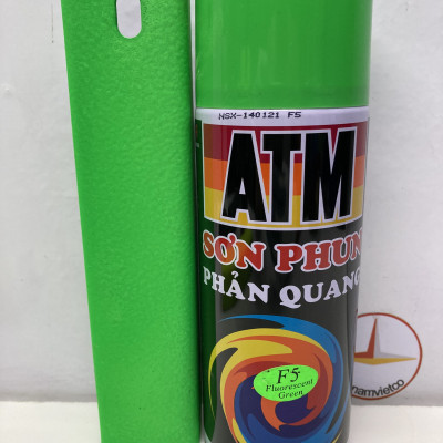 Sơn xịt màu xanh lá phản quang ATM F5
