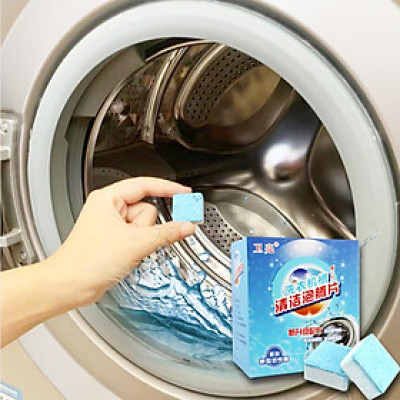 Viên Tẩy Lồng Máy Giặt Khử Sạch Cặn Bẩn, Vệ Sinh Máy Giặt Diệt Khuẩn Và Khử Mùi Lồng Máy - Đa Năng Phù Hợp Sử Dụng Cho Nhiều Loại Máy Giặt (Hộp 6 Viên)