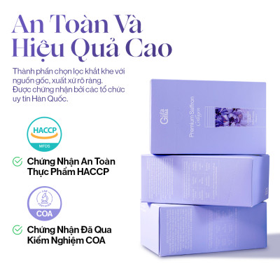 Combo 2 hộp Bột uống Collagen Gilaa Cao Cấp Kết Hợp Saffron (60 gói x 2)
