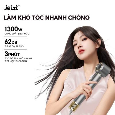 Máy sấy tóc ion âm Jetzt Care HC1000 - Công nghệ chống bức xạ hiện đại, an toàn tuyệt đối cho trẻ em và phụ nữ có thai, hàng chính hãng