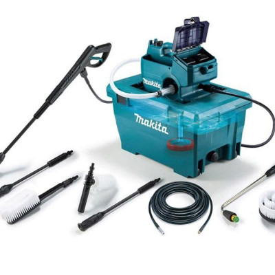 MÁY XỊT RỬA ÁP LỰC CAO DÙNG PIN  (BL)(18VX2) 800W (01 SẠC NHANH 2 CỔNG 02 PIN 5.0AH) MAKITA DHW080PT2- HÀNG CHÍNH HÃNG