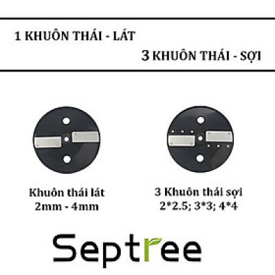 Bộ khuôn máy thai rau củ quả đa năng M1 thương hiệu cao cấp Septree. Hàng chính hãng