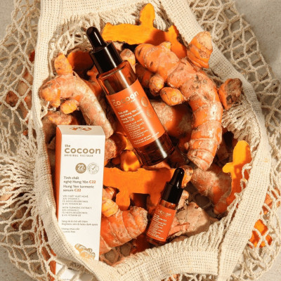 Tinh chất nghệ Hưng Yên C22 với 22% vitamin C sáng da chuyên sâu & mờ vết thâm Cocoon 30ml