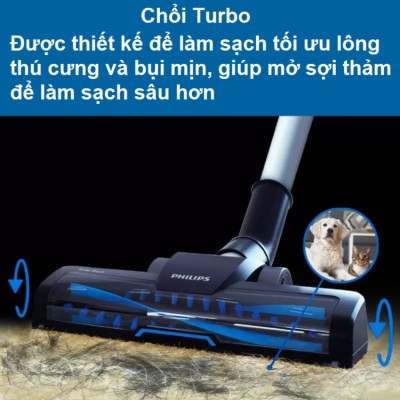 Máy hút bụi không túi PowerPro Compact. Thương hiệu Hà Lan cao cấp Philips - FC9351/82. Hàng chính hãng bảo hành 2 năm