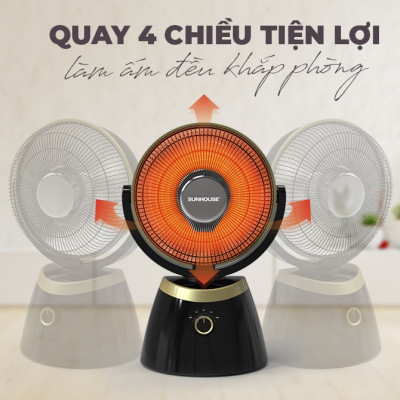 Quạt Sưởi Carbon Sunhouse SHD7008 - Hàng Chính Hãng