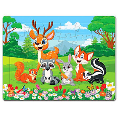 Xếp hình Tia Sáng Vui chơi (30 Mảnh Ghép) - Tặng kèm tranh tô màu cho bé