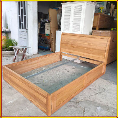 Giường ngủ Nhật Tundo gỗ sồi - 0 hộc