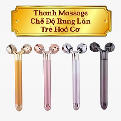 Máy massage mặt 2 bi lăn, cây lăn mặt nâng cơ trẻ hóa làn da, chống nhăn chống nếp (có hàng sẵn) Loại I (Đã có Sẵn Pin)