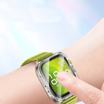 Ốp Case PC Mặt Kính Cường Lực chống va đập cho Huawei Watch Fit 4 / Huawei Watch Fit 4 Pro - Hàng Chính Hãng