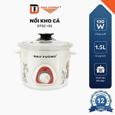 Nồi Kho Đa Năng 1,5L Sứ Đạt Tường - DTSC15S - Hàng Chính Hãng