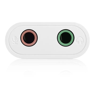 Ugreen UG30143US205TK 15CM màu Trắng Bộ chuyển USB 2.0 sang Loa + MIC chuẩn 3.5mm - HÀNG CHÍNH HÃNG