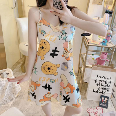 Váy Ngủ Nữ HÀNG ĐẸPĐầm Ngủ Lụa Satin Sexy 2 Dây Đẹp Gợi Cảm Nữ Có Đệm Mút Nâng Ngực Mặc Nhà Thoải Mái Hàng Cao Cấp QC