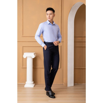 Áo sơ mi nam dài tay ALIGRO chất liệu 100% bamboo sợi tre, cổ bẻ dáng ôm ALGS225