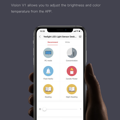 Đèn bàn học thông minh Yeelight LED Vision Desk Lamp V1 Pro Chống lóa, chống cận - Hàng Chính Hãng