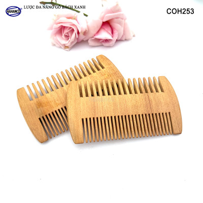 Lược Bí 2 Kiểu Răng Thưa Và Mau Chải Tóc Gỡ Rối Mùi Gỗ Thơm Dễ Chịu - COH253