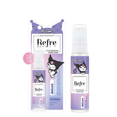 Xịt khử mùi Refre x Kuromi Natural/Whitening Perfume 30ml