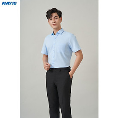 Áo sơ mi nam cộc tay May 10 form RegularFit mã 010124009