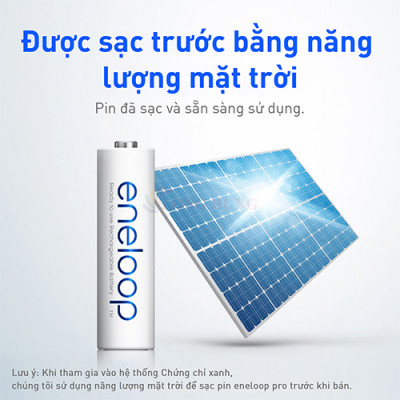 Vỉ Pin sạc Panasonic Eneloop AA 2000mAh BK-3MCCE/2BT (2 viên/10 viên) - Hàng chính hãng
