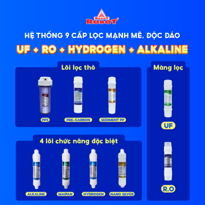 Máy Lọc Nước ROBOT Classy Pro 339WK-UR Tích Hợp Chức Năng Lọc R.O + UF 5 Bộ Vi Mạch LCD Đa Năng - Hàng Chính Hãng