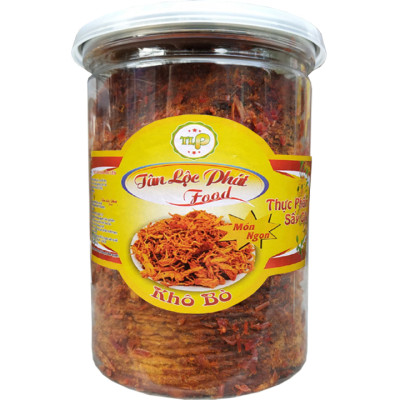 Khô Bò Miếng Mềm Cay Chất Lượng Hiệu TLP - Hũ 150G