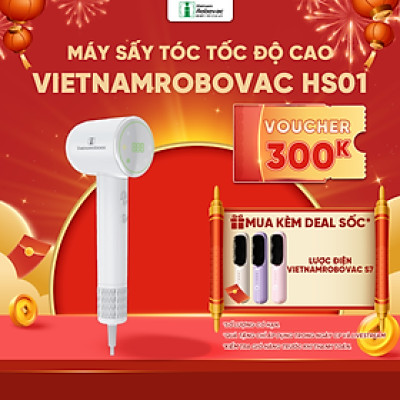 Máy Sấy tóc Tốc Độ Cao Vietnamrobovac - Công Suất 1500W - Chăm sóc tóc suôn mượt - Hàng chính hãng
