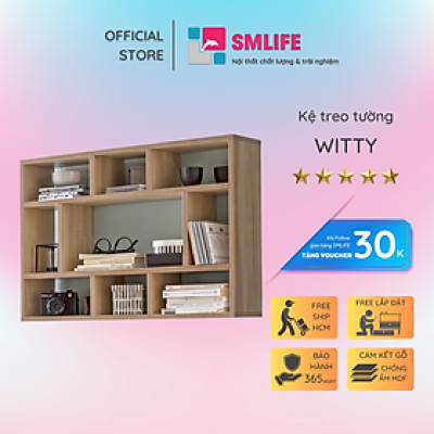 Giá sách để đồ treo tường SMLIFE Witty