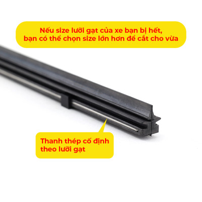 Combo 2 Lưỡi Gạt Mưa Loại A VIAIR R15 (24 Inch/600 mm)