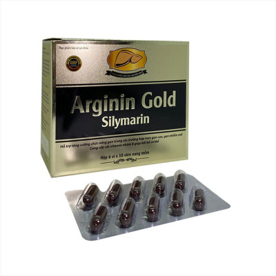 Arginin Gold Silymarin Đại Uy (Hộp 6 vỉ x 10 viên nang mềm)