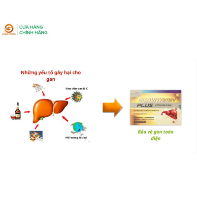 Viên uống ega vitamin plus Dược Phẩm An Châu giúp hạ men gan tăng cường chức năng gan hộp 12 vỉ 60 viên 