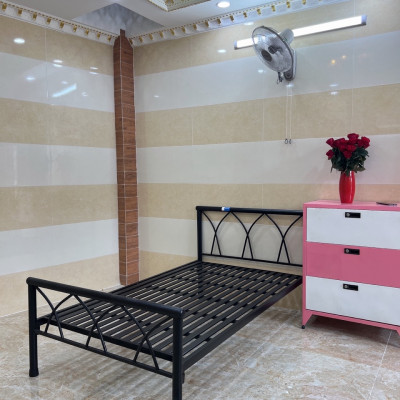 Giường sắt kiểu chéo giá rẻ size 1mx2m