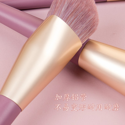 Bộ Cọ Trang Điểm 9 Cây AW01 Cao  + Hộp  đựng Cọ Da