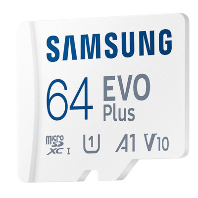 Thẻ Nhớ Micro SD Samsung Evo Plus 64GB Class 10 - 100MB/s (Kèm Adapter) - Hàng Chính Hãng