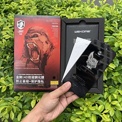Kính Cường Lực Chống Nhìn Trộm KingKong Dành Cho iPhone 13, 13Mini, 13Pro, 13Pro Max, iPhone 14, 14Plus, 14Pro, 14Pro Max - Dán Full Màn - Full Hộp - Hàng chính hãng