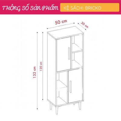 Kệ sách học sinh nhỏ gọn SMLIFE Bricko