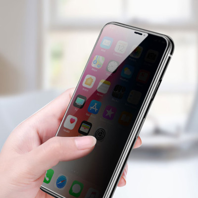 Kính cường lực dành cho iPhone Xs Max Full 3D MIPOW KING BULL chống nhìn trộm - Hàng chính hãng