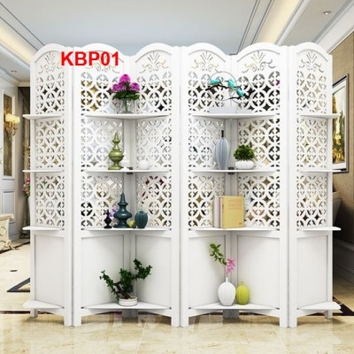 BÌNH PHONG HOA SEN CÓ KỆ 4 CÁNH - BÌNH PHONG HOA VĂN