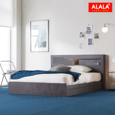 Giường ngủ ALALA1203 + 3 hộc kéo / Miễn phí vận chuyển và lắp đặt/ Đổi trả 30 ngày/ Sản phẩm được bảo hành 5 năm từ thương hiệu ALALA/ Chịu lực 700kg 