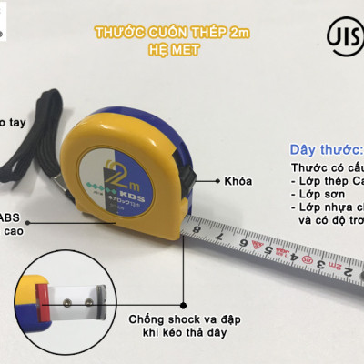 THƯỚC CUỐN THÉP 2m KDS S13-20N