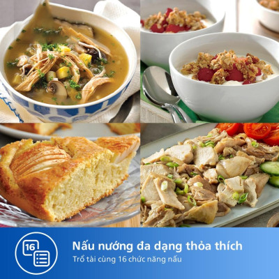 Nồi Áp Suất Điện Philips HD2237/66, Dung Tích 6Lit -  Công Suất 1300W, Hàng Chính Hãng