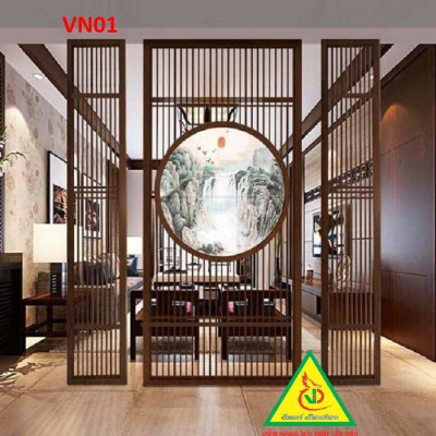 Vách ngăn phòng khách nhà bếp VN01 - Nội thất lắp ráp Viendong Adv