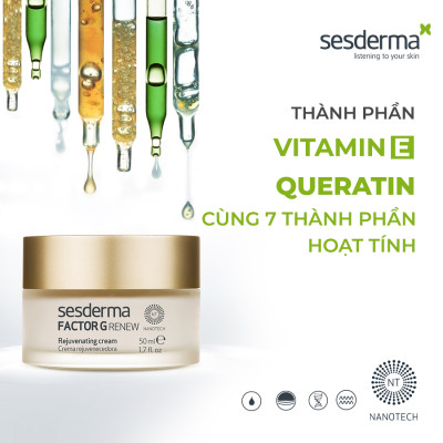 Kem trẻ hoá da Sesderma Factor G cho da khô 50ml