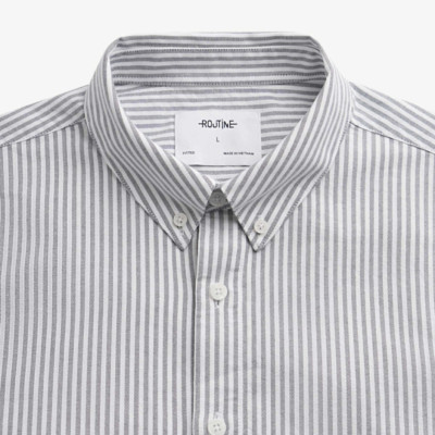 Áo sơ mi sọc ngắn tay ROUTINE . Form Fitted - 10S24SHS010 | ROUTINE CÀ MAU