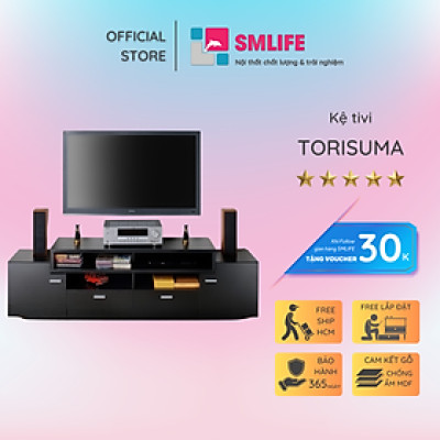 Kệ tivi gia đình bằng gỗ công nghiệp nhỏ gọn SMLIFE Torisuma