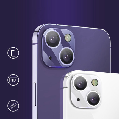 Miếng Dán Kính Cường Lực Camera chống trầy GOR cho iPhone 14 / 14 Plus / 14 Pro / 14 Pro Max (Bộ 2 Miếng) - Hàng Nhập Khẩu