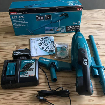 MÁY HÚT BỤI MAKITA DÙNG PIN 18V (8.2 KPA) DCL282FRF (01 ĐẾ SẠC NHANH 01 PIN 18V / 3.0AH) - HÀNG CHÍNH HÃNG